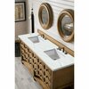 James Martin Vanities Malibu 72in Double Vanity, Honey Alder w/ 3 CM Ethereal Noctis Quartz Top 500-V72-HON-3ENC